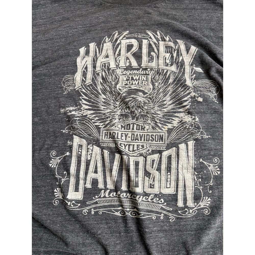 Harley Davidson Motor Company Medium Roswell GA Killer Creek Grunge Casual Tee - Picture 4 of 5